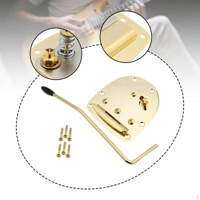 Electric Guitar Tremolo Bridge Kit with Screw and Tailpiece Assembly