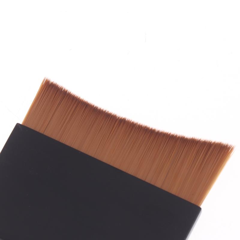 Portable Traceless Soft Flat Foundation Brush Set Ultra-Thin With Built-In Mirror One-Character Design Flawless Base Makeup