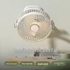 USB Rechargeable Clip-on Silent Fan for Office, Dorm, Bedside, and Stroller Use.
