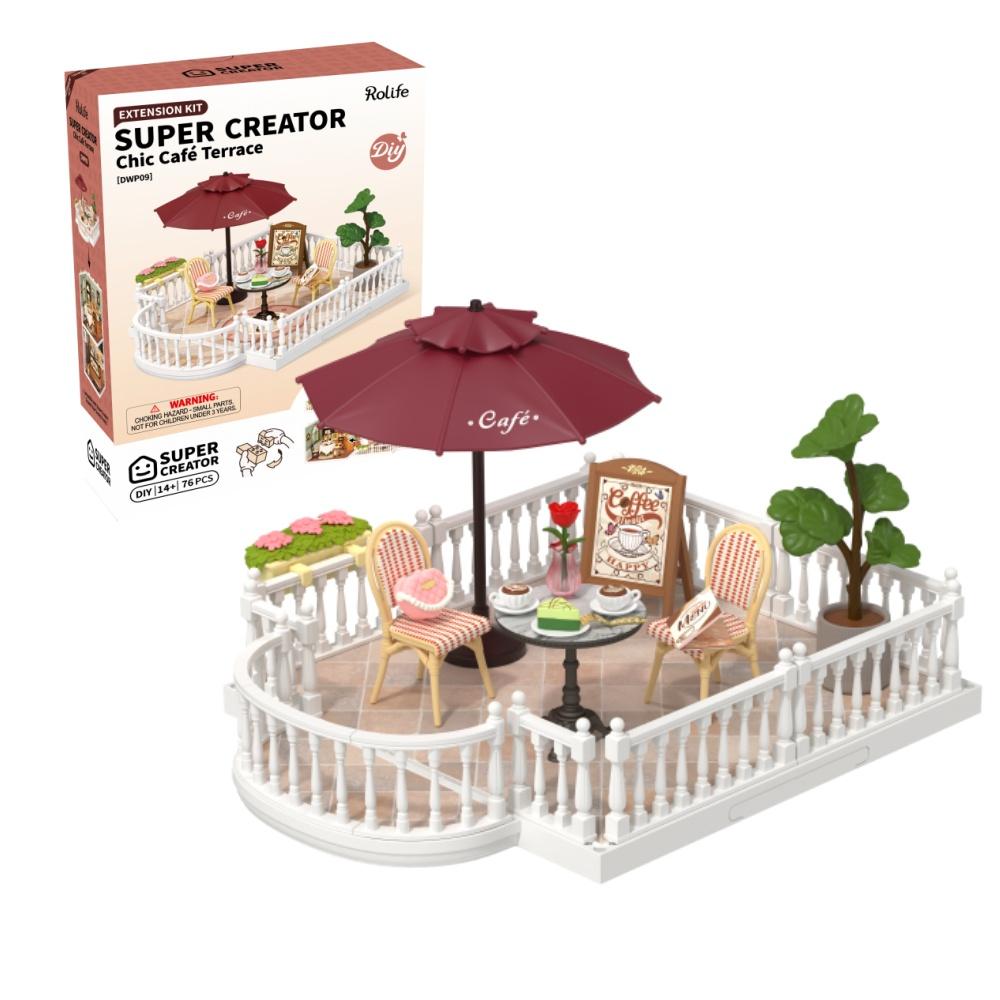 Robotime DIY Miniature House Kit Dollhouse Model Building Craft Kit Birthday Creative Gifts for Adults Kids  Flavorful Ice Cream