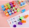 10pcs Cartoon Animal Self-ink Stamps Toy Kids Birthday Party Favors Goodie Bag Pinata Fillers Boy Girl Christmas Gift