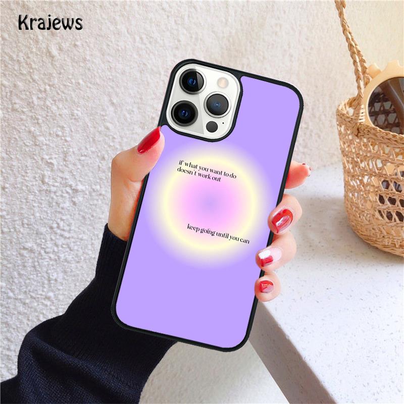 minimalist pastel goodvibes heart neon Soft Phone Case For iPhone 17 Air 16 15 14 Max Plus 11 12 13 Pro Max Phone Fundas