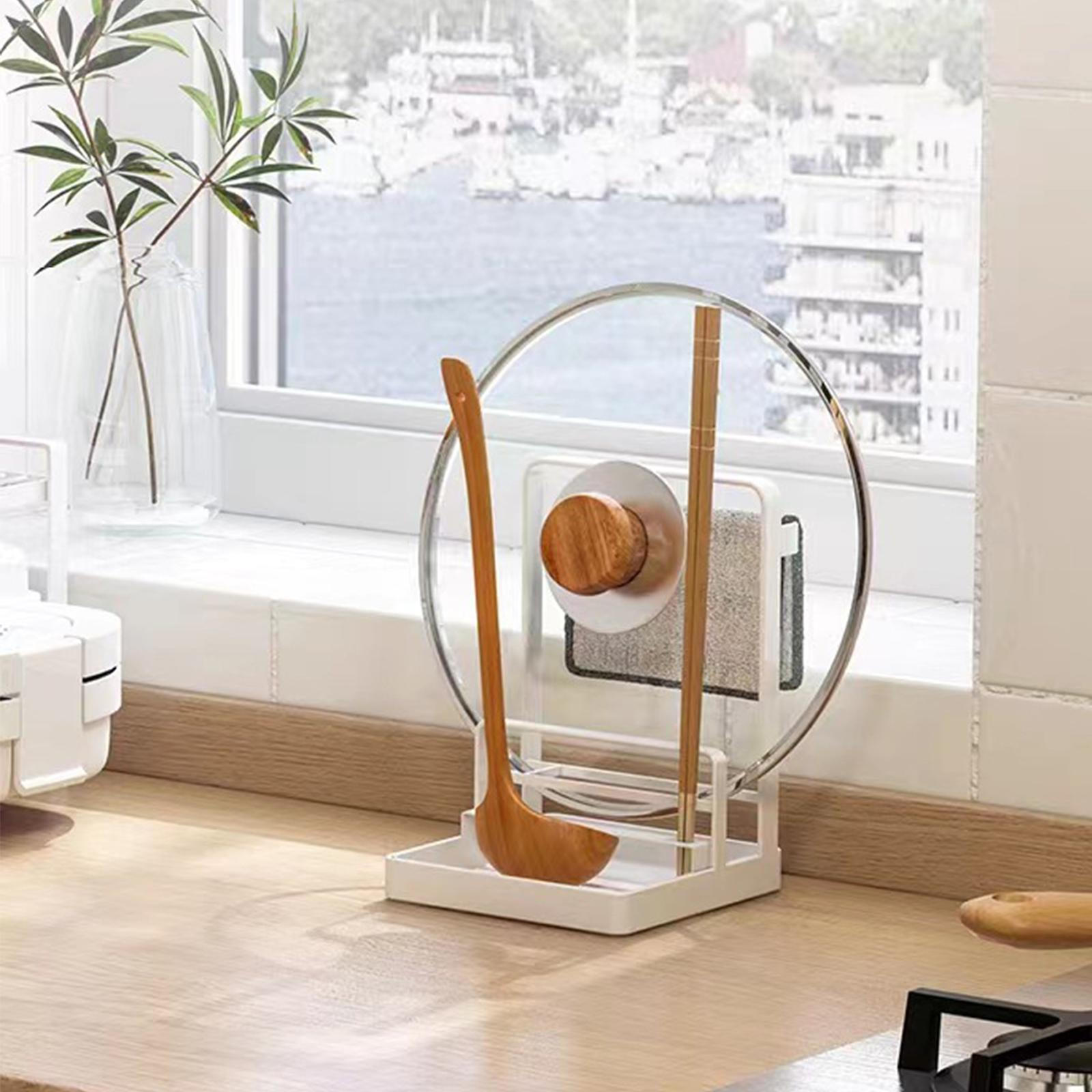 Kitchen Pot Lid Holder ,Kitchen, Cutlery Shelf Organizer ,Rack Spoon