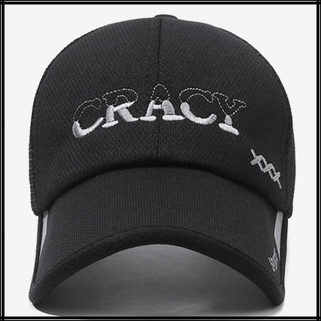 Șapcă Pălărie Plasă Logo Sport Protecție Solară Respirabilă Ușoară Vară Exterior CZA488 [Colț Alb] Bărbați (gri)