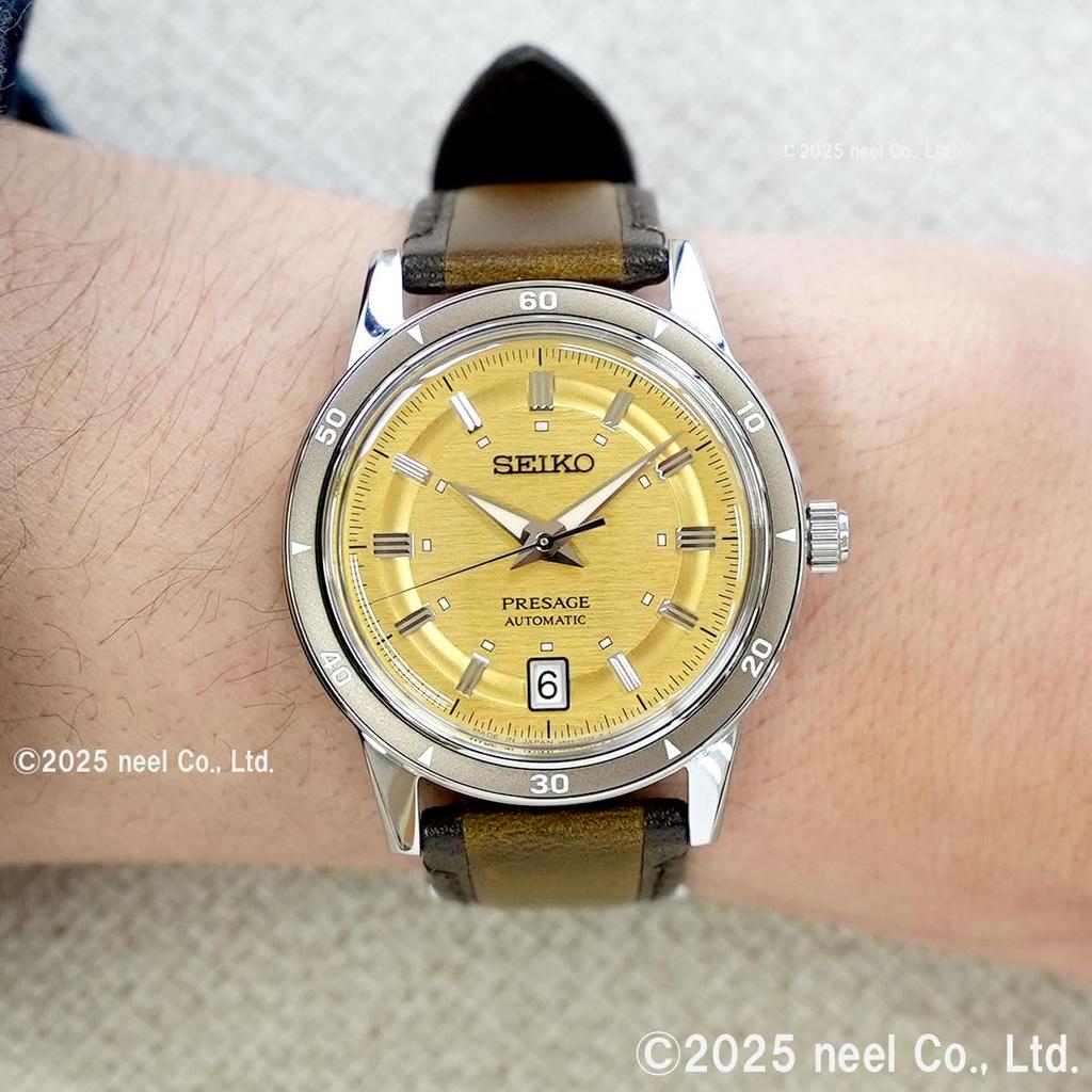 Seiko Presage Style Automatic Brown 60's Watch, SARY269, Men's,