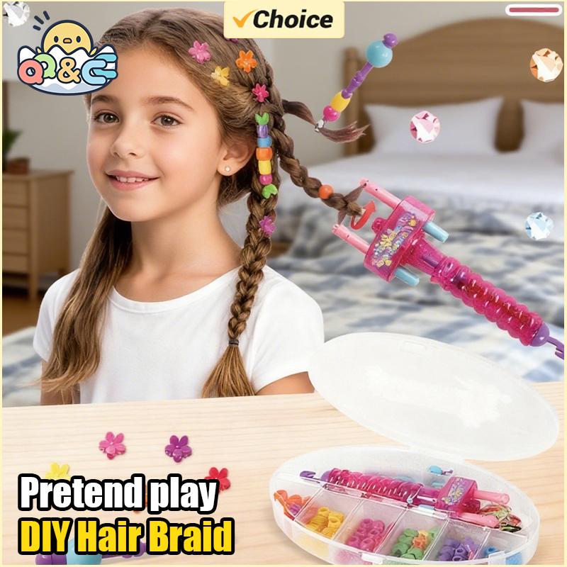 DIY Hair Braid Kits Tool Girls Hair Twist Machine Beads Decoration Beauty Play Toys Kid Headwear Hair Accessories Styling Gift
