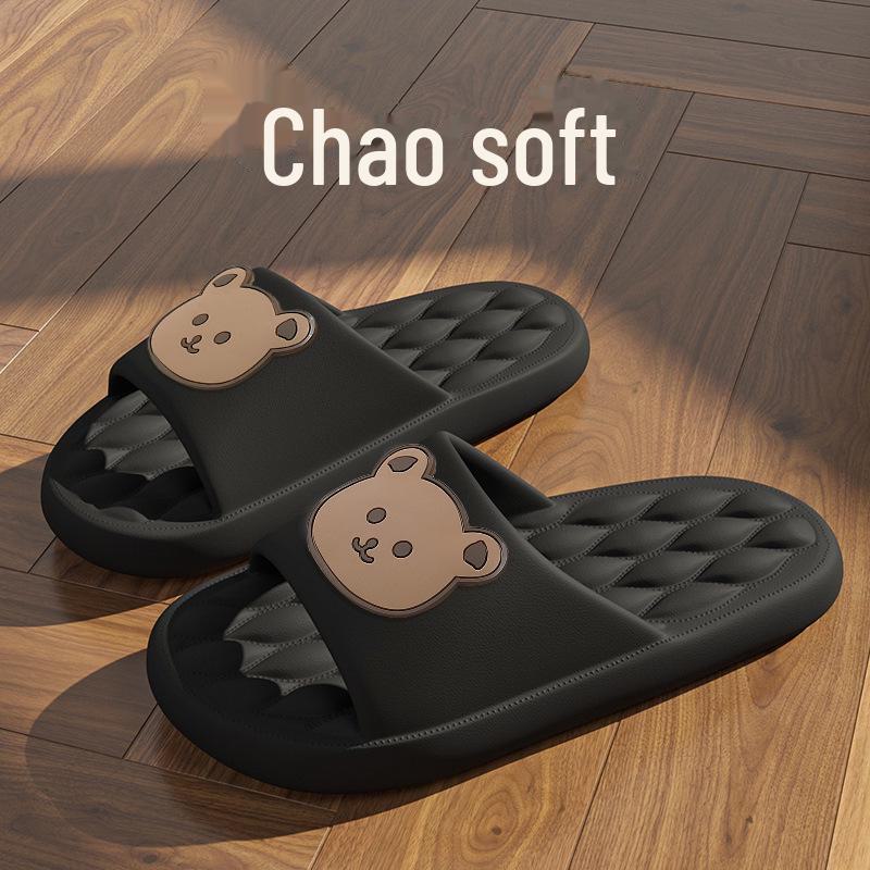 Dames Cartoon Slippers met Zachte Zool: Zomer Buiten Dikke Zool, Antislip Binnen Sandalen voor Koppels