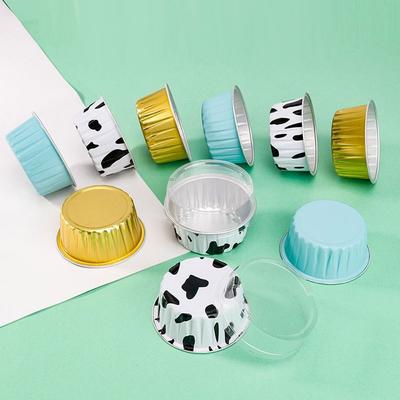 Small Baking Reusable Aluminum Foil Tin Cup Pudding Cake Mold Tray Tinfoil Cups Tinfoil Box