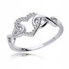 Silver Ring 925 Heart Infinity R16