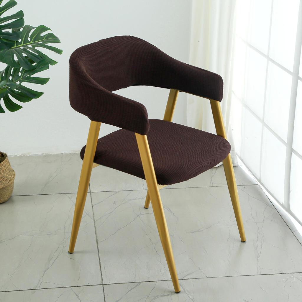 Thickened Elastic Fabric Hollow Chair Set Restaurant Restaurant Split Chair Cover