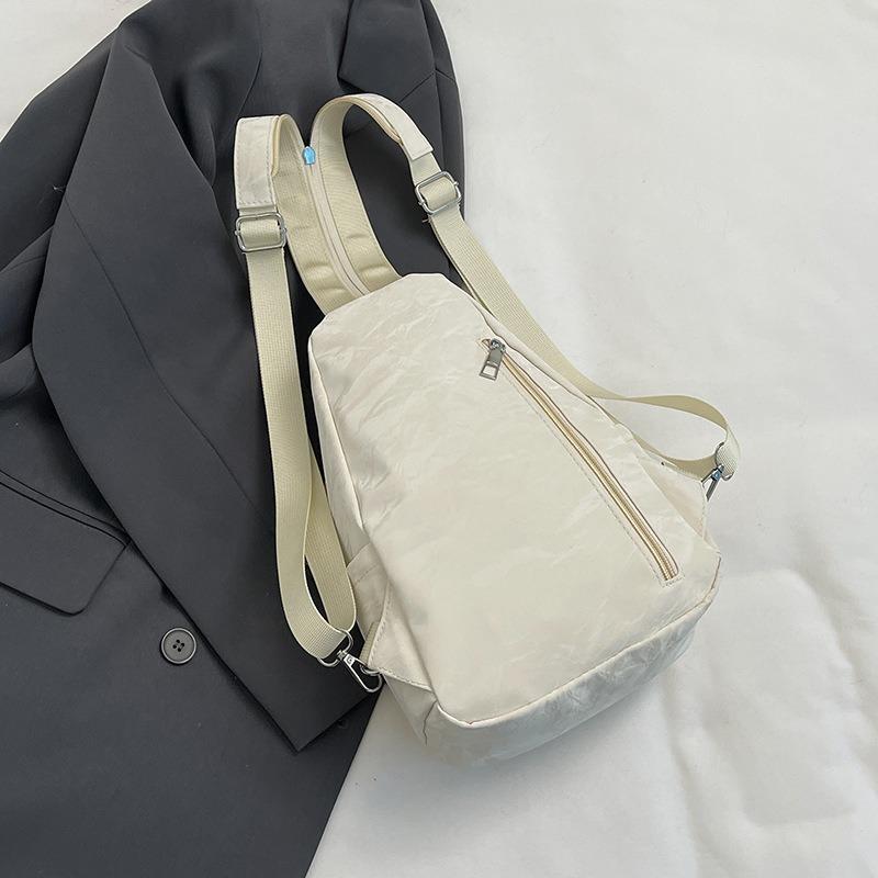 New pu soft leather dual-purpose crossbody breast bag women's fashion trend printed shoulder bag texture small backpack