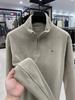 Tommy Herren Polarfleece Reißverschluss Hoodie - Herbst/Winter Sherpa Jacke, Warmer Pullover Basisschicht für mittleres und junges Alter