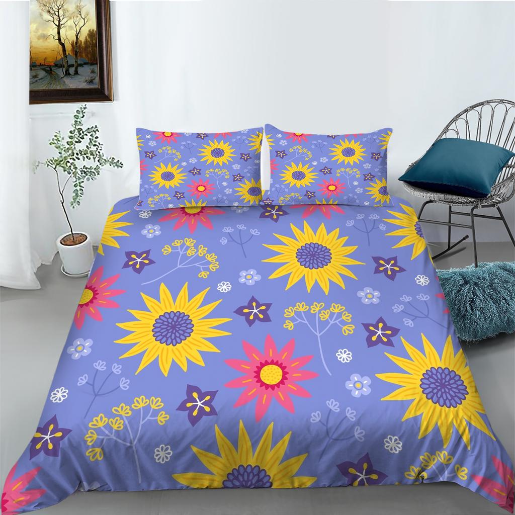 3D Digital Printed Bedding Set, Bedroom Duvet Cover, Family Bedding Set, King Size Bed/double Bed, Home Decoration