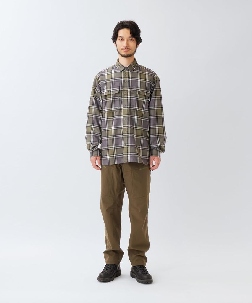Snow Peak Tasman Merino Wool Shirt Tops Shirt Long Sleeve GREEN CH L EP-SH-26SU003 Men's Women's