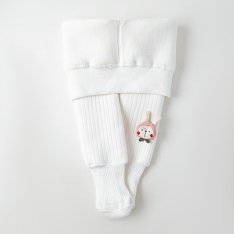 

Рождественские колготки для детей, зимние флисовые детские леггинсы для девочек, плотные, с рисунком принцессы, уютные, мягкие, новогодние, для младенцев, теплые колготки XXL 120-135CM белый