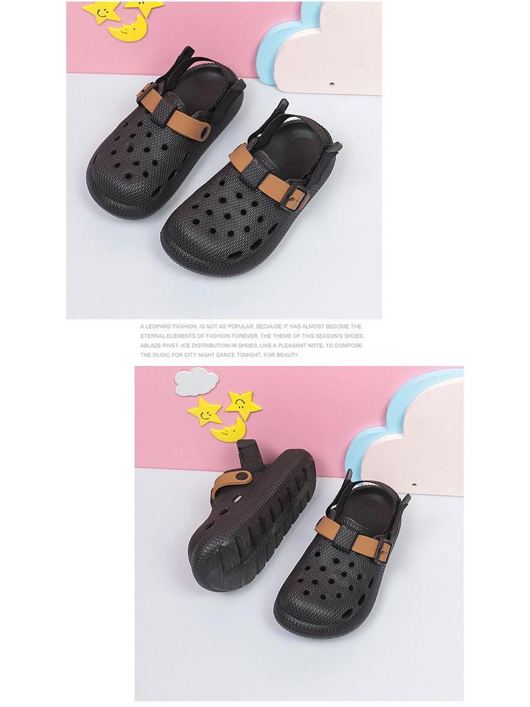 Yeni Yaz Çocuk Birkenstock Sandaletleri: Nefes Alabilir, Kaymaz, Cırt Cırtlı, Anaokulu ve Okul Kıyafetleri İçin Delikli