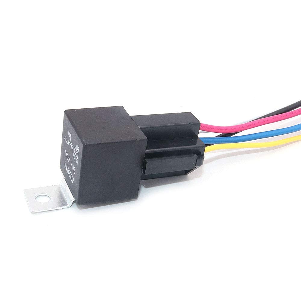 WINGONEER 5Pcs JD2914 24V 40A Harness with Relay for Car
