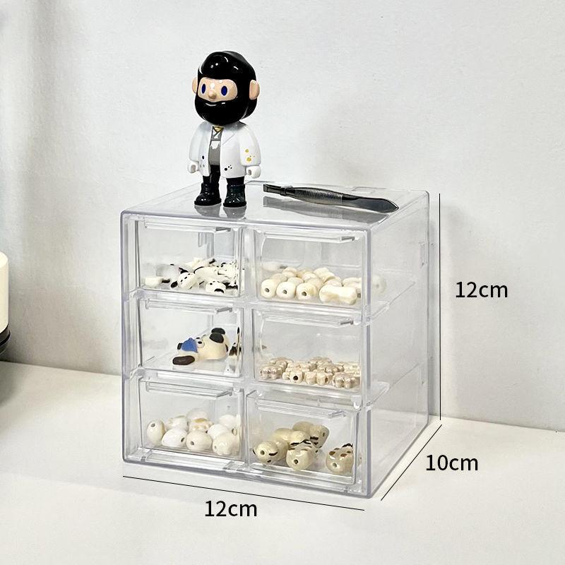 

Handmade Beaded Dustproof Transparent Storage Box for Bracelets and Loose Beads