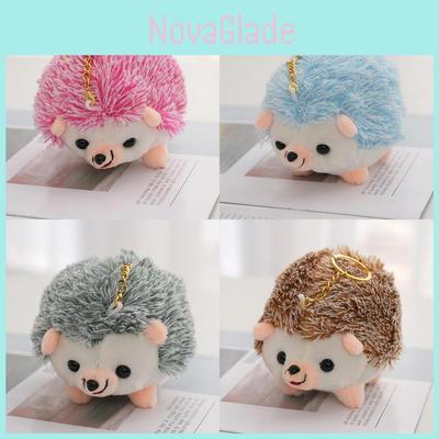 Soft Colorful Hedgehog Stuffed Animal Keyring Bag Pendant Hanging Decoration