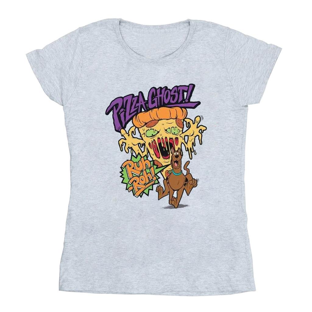 Scooby Doo Womens/Ladies Pizza Ghost Cotton T-Shirt