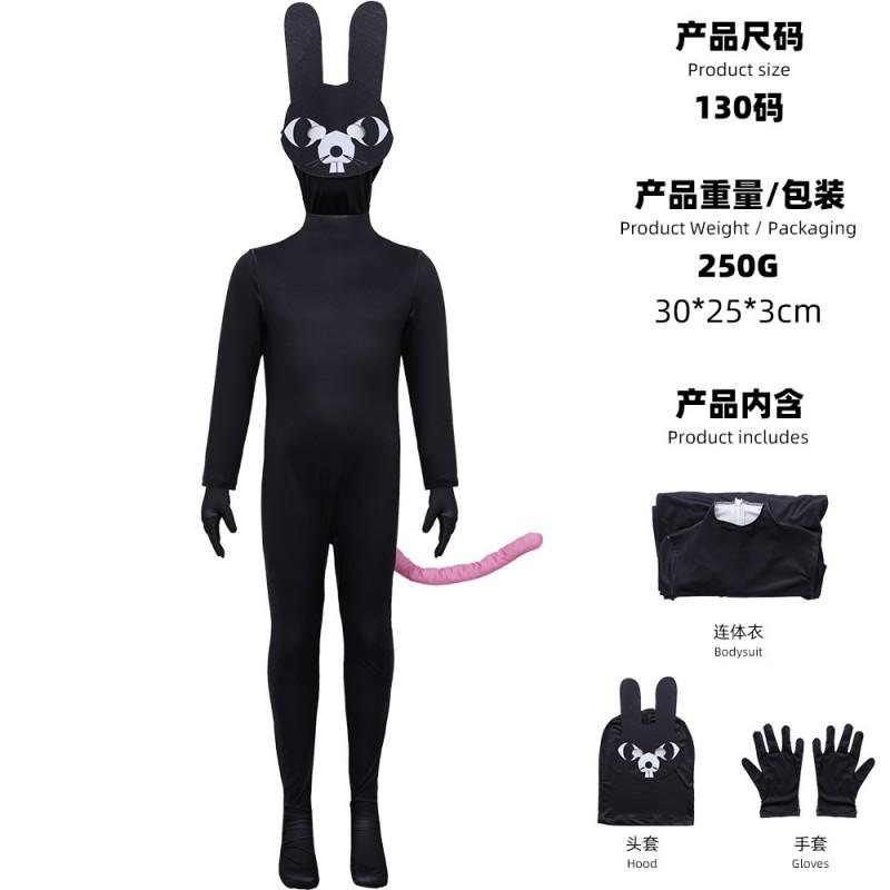 Animal Hospital Cosplay Costume Full Bodysuit With Hood Gloves Deer Doctor Pink Cat Black Rabbit Nurse Halloween Outfit