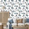 Wallpaper Machines on a light background for the living room and bedroom 50x1000