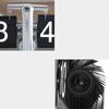 Internal Gear Operated Quartz Time Clocks Quartz Movement Metal Desk Flipping Clock  Bedroom
