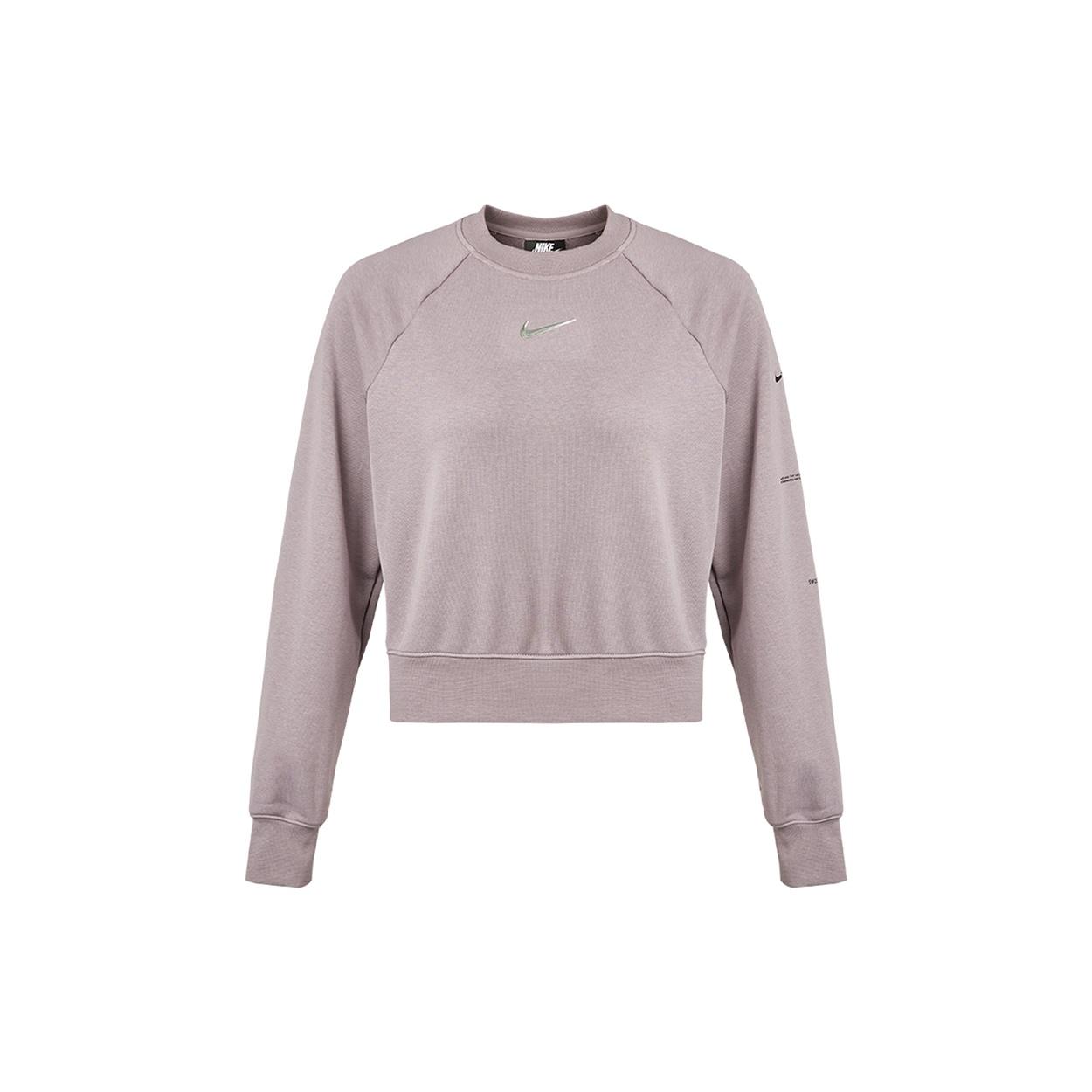(WMNS) Nike Sportswear Swoosh Casual Sports Round Neck Smoke Purple Hoodie Women s CZ8891-531 L