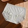 Women's 80s-Style Silk Blend Modal Panties, Seamless, Mid-Rise, Antibacterial, Pure Cotton Crotch.