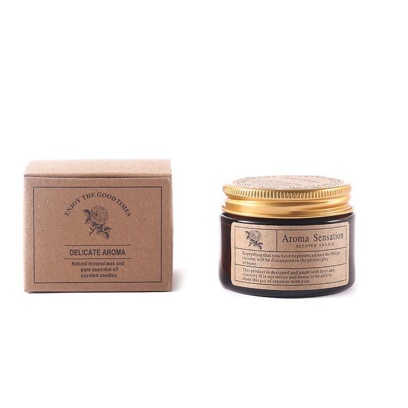 

2.8 унции Бездымная свеча ручной работы из растительного воска в коричневом стекле для ароматерапии и романтической атмосферы Berlin Girl