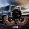 Devil's Eyes LED Light Vehicle Signal Lights Matrix Panel Light Warning Strobe Lights USB Plug-in Decorations for Car Windshield