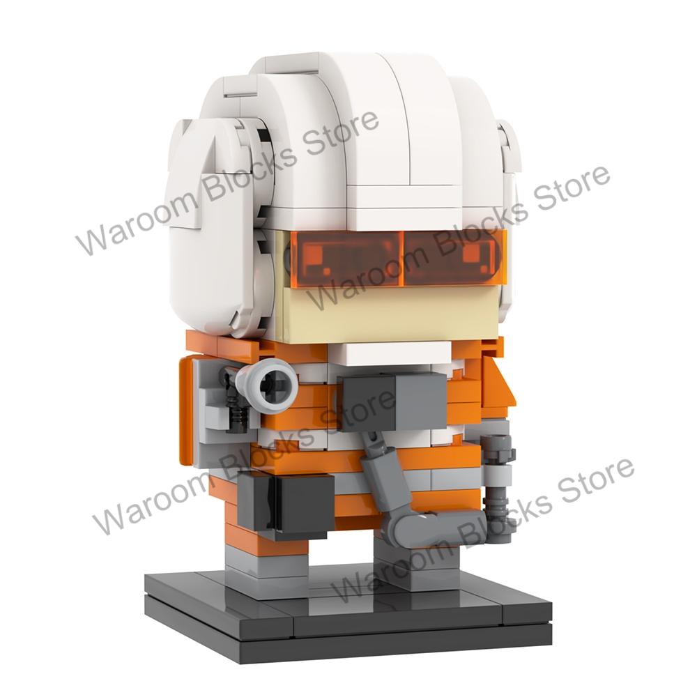 MOOXI MOC Space War Brickheadz Interstellar Sci-Fi Robot Compatible Figures Building Blocks Adults Toys For Children Gift Bricks