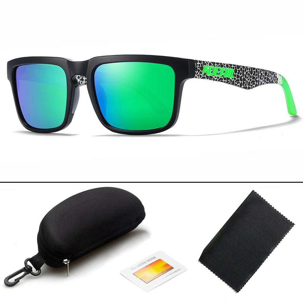 KDEAM Unisex Square Polarized Sunglasses Outdoor Retro Style Lightweight Comfortable Fashion Women Sun Glasses With Hard Case