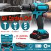2-Speed Electric Cordless Drill 3 in 1 Screwdriver 2 Li-Ion Batteries 32V