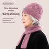 Warm Knitted Hat for Middle-Aged and Elderly Women – Thickened Wool with Ear Protection
