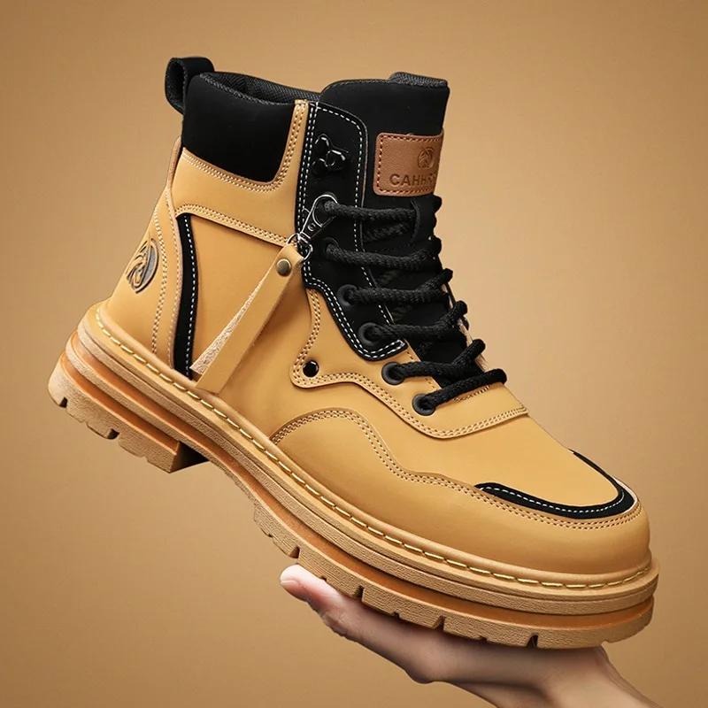 Discounted Classic Men's Shoes 2024 Spring and Autumn High Top Versatile Casual Shoes Outdoor Thick soled Running Sports Shoes