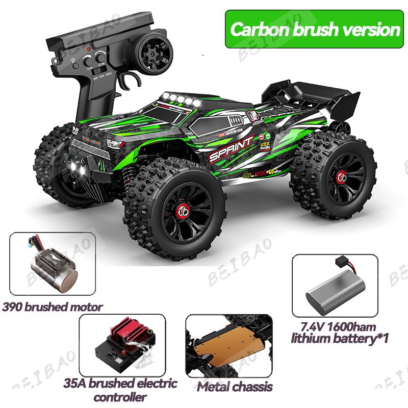 1:16 85KM/H Or 50KM/H 4WD RC Car With LED Remote Control Cars High Speed Drift Monster 4x4 Truck for Kids vs Wltoys 124017 Toys