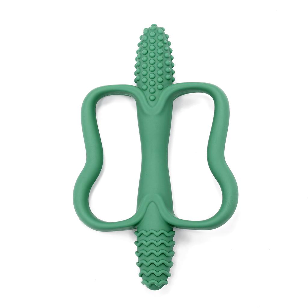 Baby Teething Toys with Easy-grip Handles, Food-grade Silicone Teething Toys, Suitable for Babies 0-6 Months, 6-12 Months