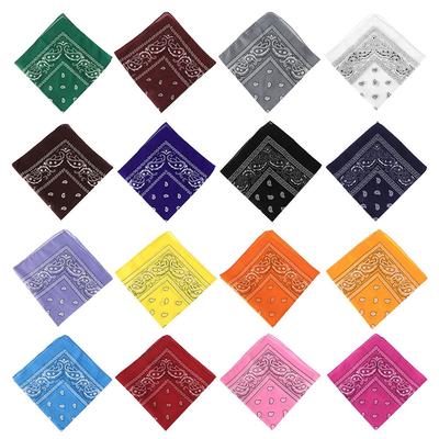 Sportovní potřeby Šátek na krk Pokrývka hlavy Tištěné čtvercové šátky Paisley Bandana Gumička do vlasů Náramek