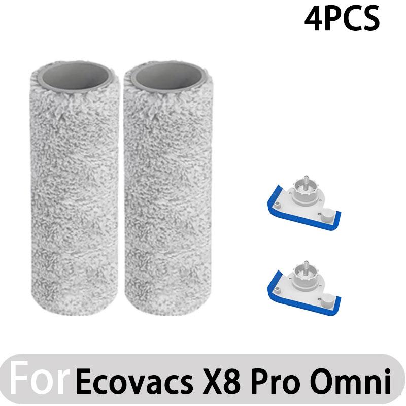 Compatible for Ecovacs X8 Pro Omni Accessories Main Side Brush Hepa Filter Rag Dust Bag Replacement Parts