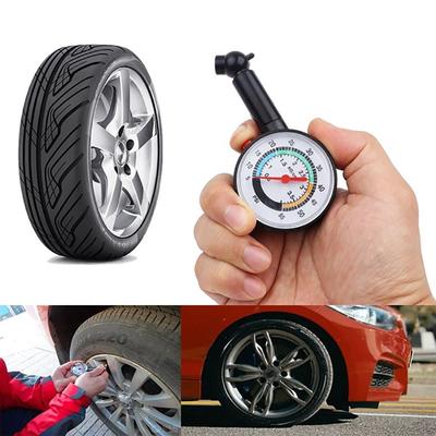 Medidor de presión de neumáticos para coche, motocicleta, 0-50 PSI, dial para rueda, medidor de presión de neumáticos