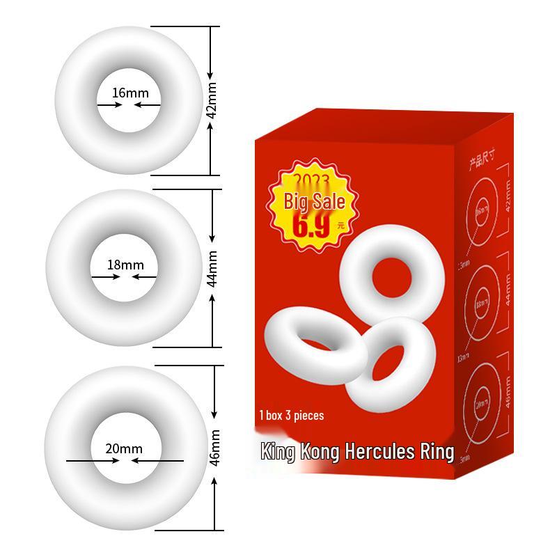 Pleasing Play Crystal Wolf Tooth Sleeve Glans Ring with Exploding Trendy Design