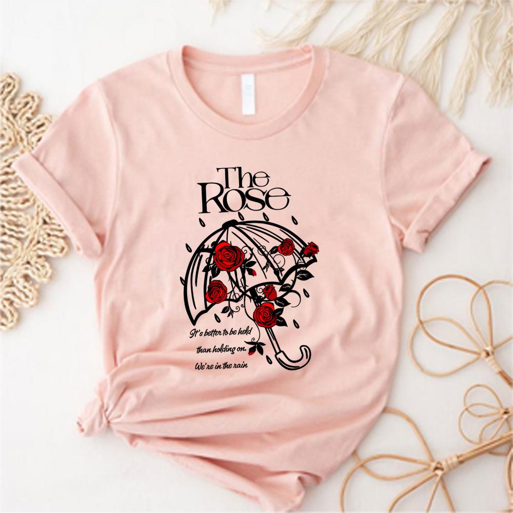 Shes In The Rain T Shirt The Rose Kpop Shirts Dawn To Dusk Tour Tees Kpop Rock Tops Fan Gift Tee Women Short Sleeves Top
