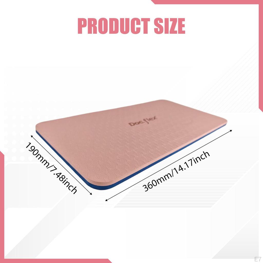 2 stycken Pilatesmattor Knäskydd Mångsidiga Tillbehör Halkfria Träning för Träningspass