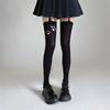 Velvet Stockings Small Tits Dog Paw Print Suspenders Stockings Cute Cartoon Socks Cat Paw College Wind Knee Socks