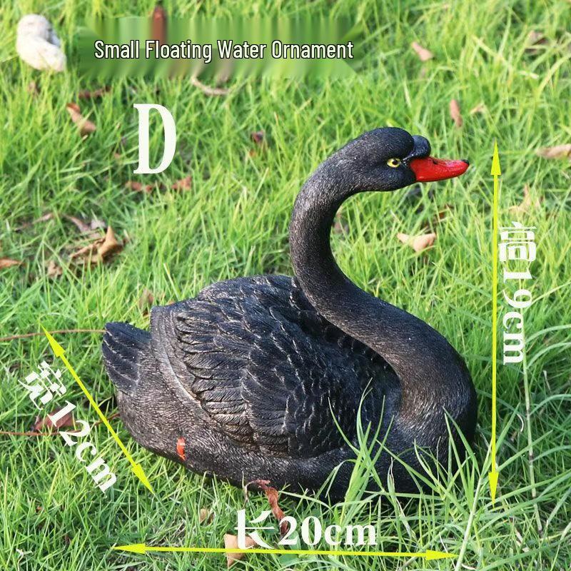 Floating Swan Garden Fountain Sculpture