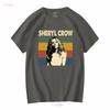 Sheryl Crow American Musician Vintage Retro T Shirt vintage Washed Stretched Casual Comfortable Slightly Soft fashion graphic