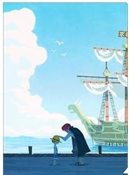 

One Piece Прозрачный файл Луффи Шанкс Воспоминания Официальные Лимитированные Товары One s