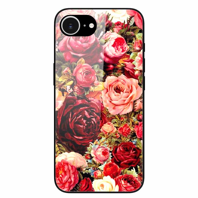 Tempered Glass Phone Cases For iPhone 16e 2025 Case Silicon Bumper Hard PC Back Cover Shell for iPhone SE (2025) / for iPhone16e