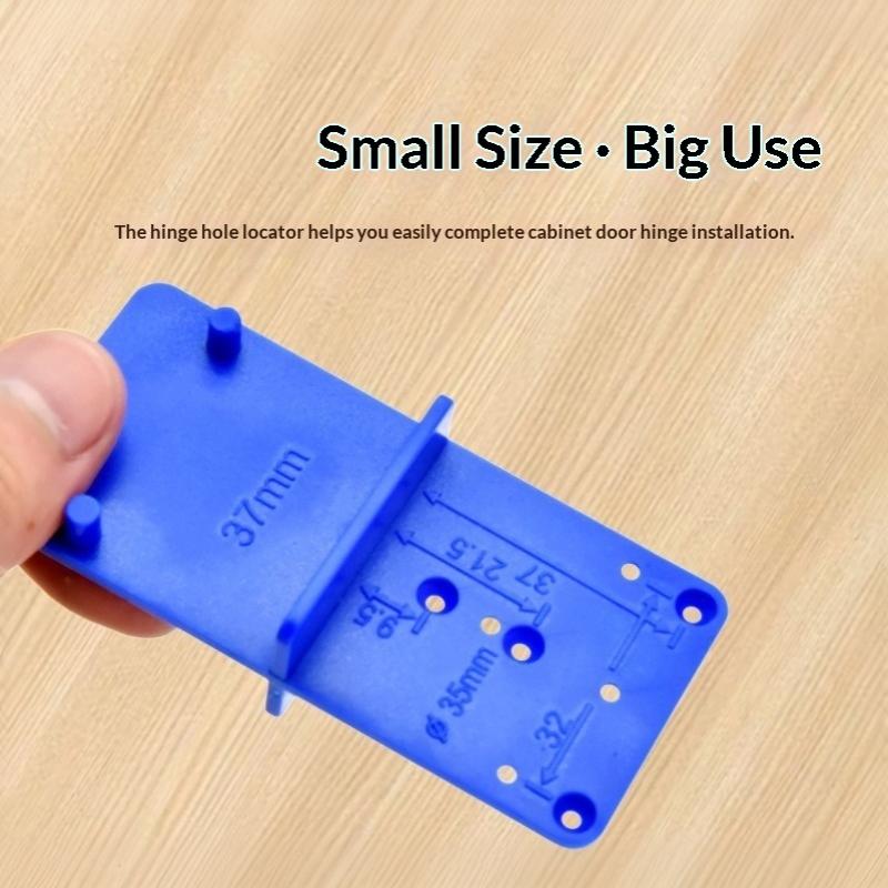 1Set Hinge Punching Positioning Ruler Template Woodworking Hinge Installation Auxiliary Tool Hinge Drilling Locator Cabinet Door